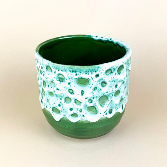 Emerald Glazed Ceramic 13cm Plant Pot