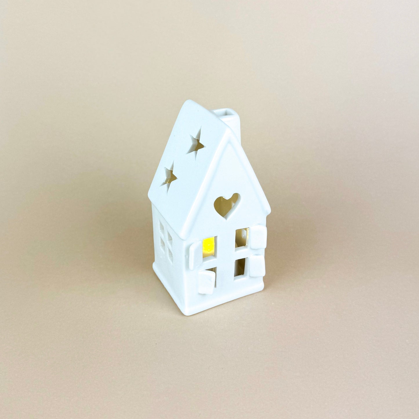 White House T-Light Holder 11.5cm