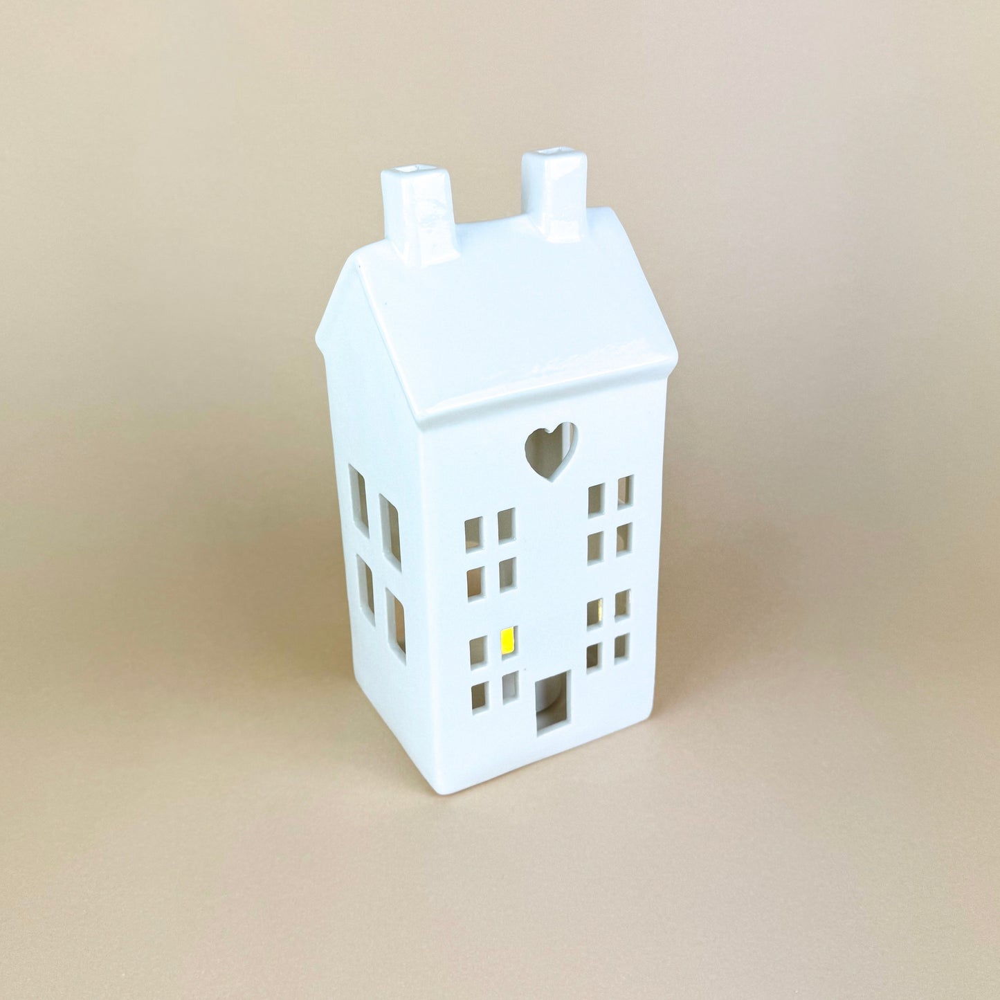 White House T-Light Holder 21cm